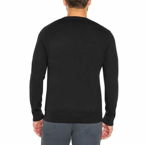 Banana Republic 100% Wool Crew Neck Black Lightweight Sweater Size Medium NWT - Picture 5 of 9